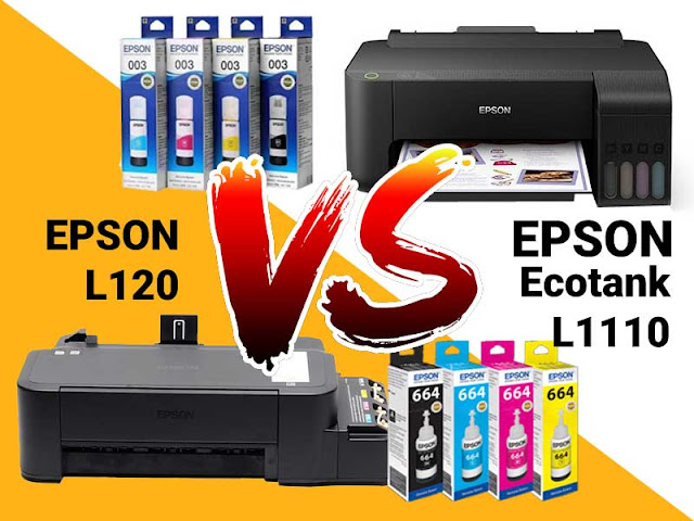 epson L120 vs ecotank L1110 - Kelebihan Printer Epson Ecotank L1110 vs L120 ( Review, Harga, Spesifikasi Lengkap )