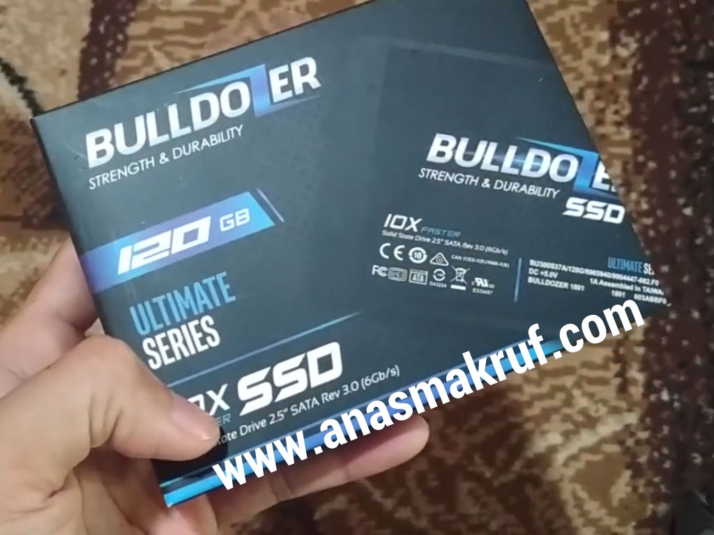 review dan speedtest ssd bulldozer 128gb - Review dan Speedtest SSD murah Bulldozer 120GB