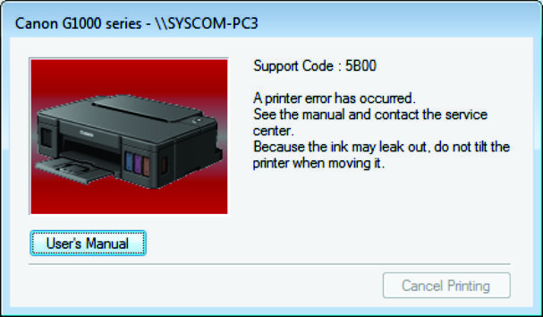 mengatasi error b500 error 1700 canon g1000 - Mengatasi Error lampu indikator kedip pada printer CANON G1000 dan G2000