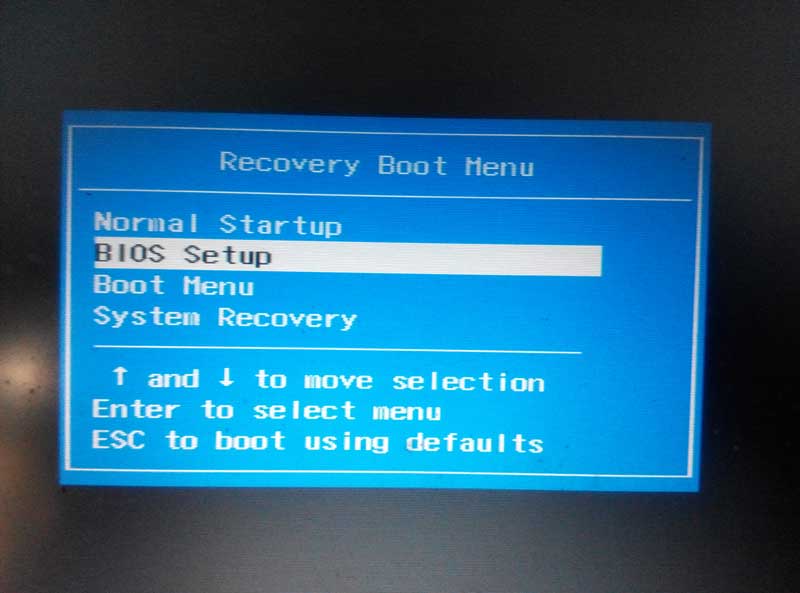 recovery menu lenovo ideapad 100s - Cara masuk BIOS Windows 8, 8.1, 10 Laptop Lenovo Ideapad 100s, 300s, 500s, U41-70, 500, G40-30, G40-80, 305, G40-45, Z40-75, Z40-75